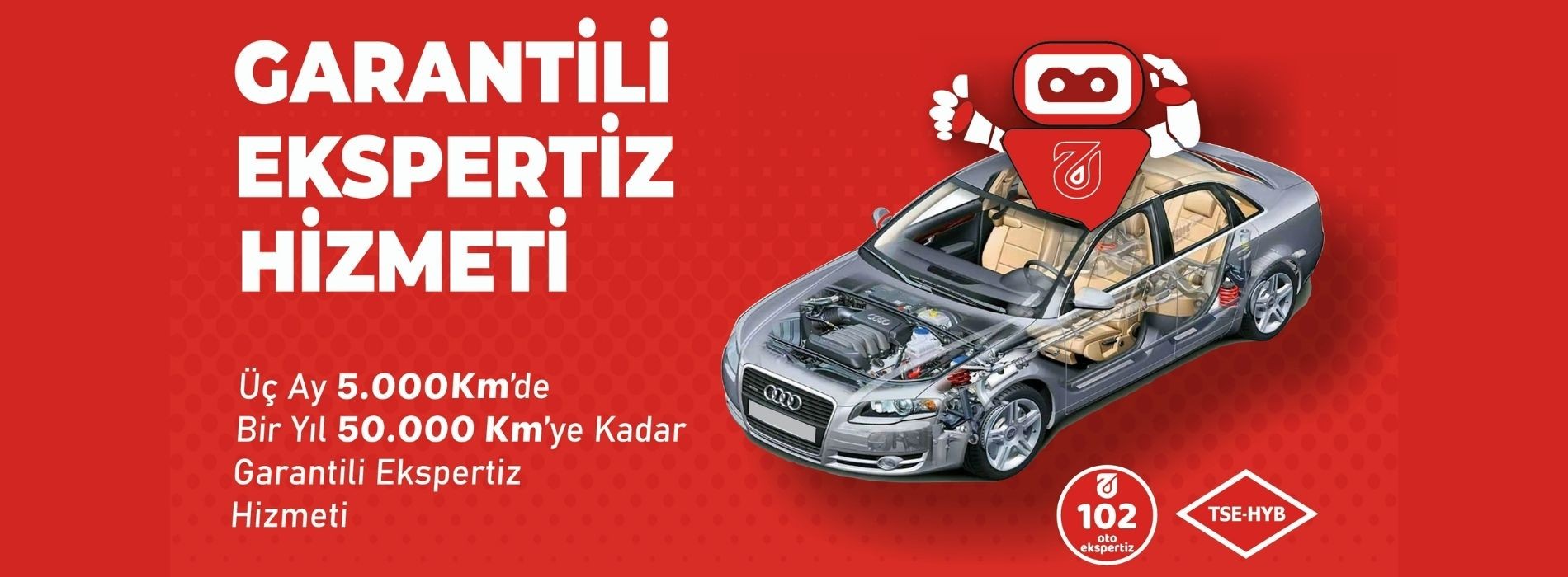 Ekspertiz hizmetimizin garantili olduğunu anlatan bilgisayar için görselimiz