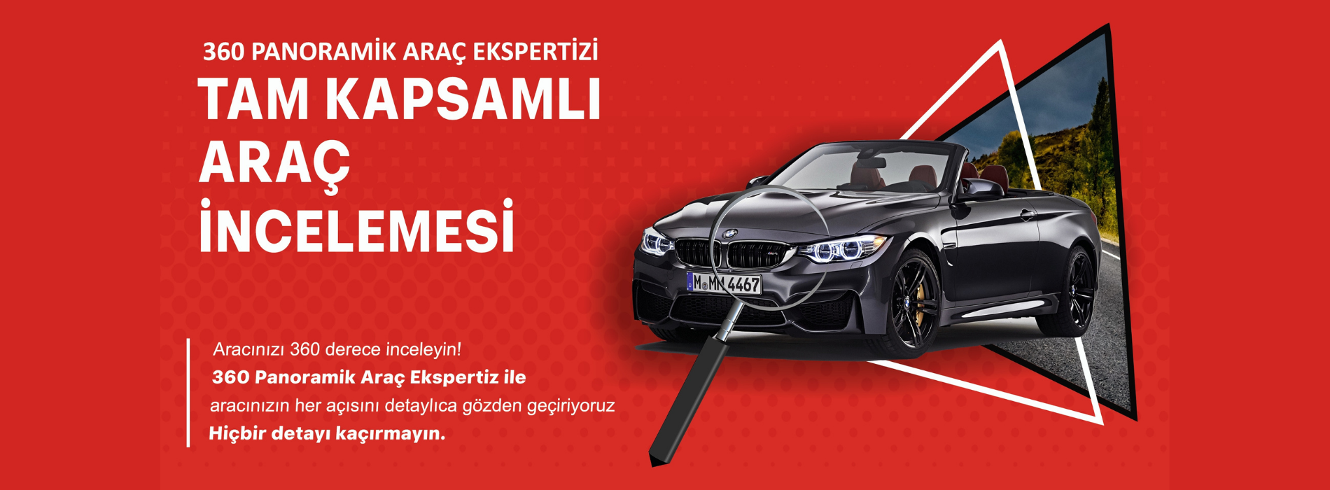 Kapsamlı araç incelemesi hizmetimizi anlatan bilgisayar için görselimiz